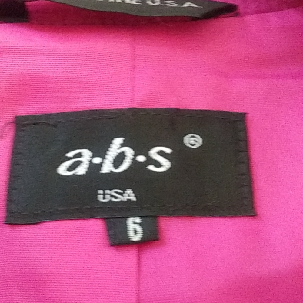Abs ,Hot Pink ,Mohair,Blazer With Black Acrylic B… - image 3